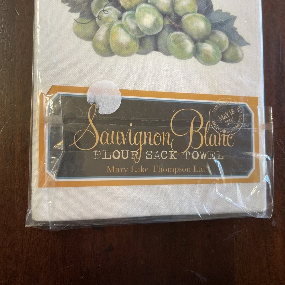 Mary Lake Thompson Flour Sack Kitchen Bar‎ Towel Wine Sunflower Sauvignon Blanc